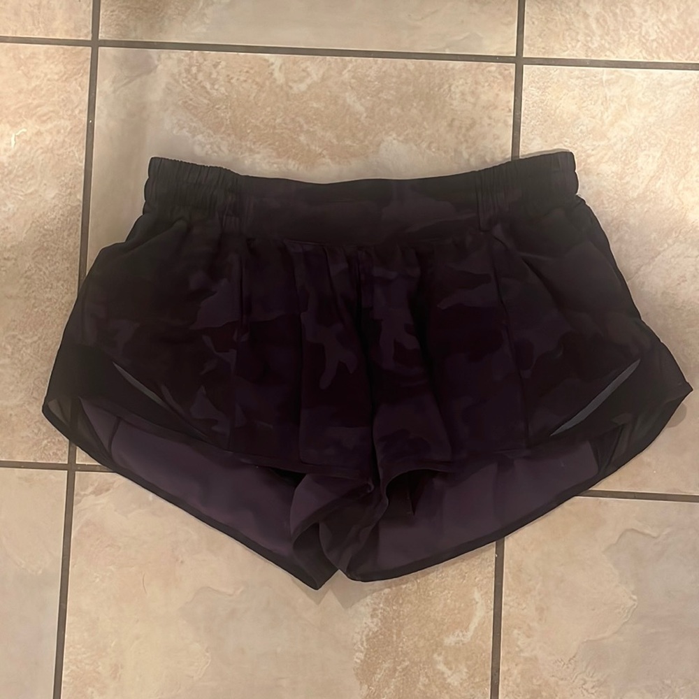 Lululemon Camo Hotty Hot Shorts